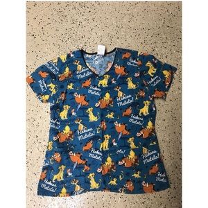 Lion King Scrub Top